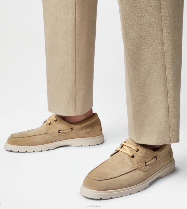 Tod\'s 8NXV816 béžová muži lodičky v semišovej farbe