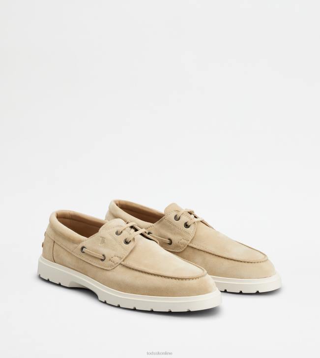 Tod\'s 8NXV816 béžová muži lodičky v semišovej farbe