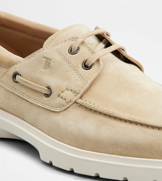 Tod\'s 8NXV816 béžová muži lodičky v semišovej farbe