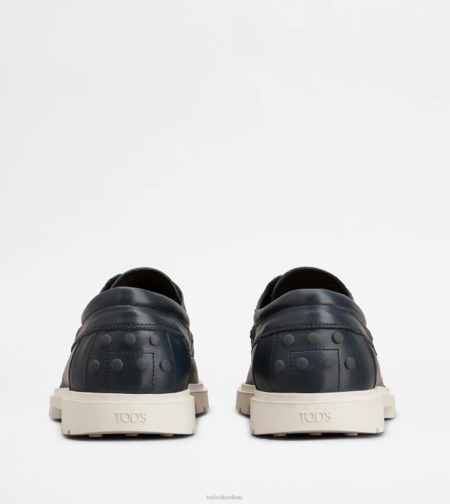 Tod\'s 8NXV817 Modrá muži lodné topánky v koži