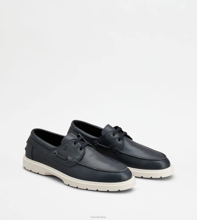 Tod\'s 8NXV817 Modrá muži lodné topánky v koži