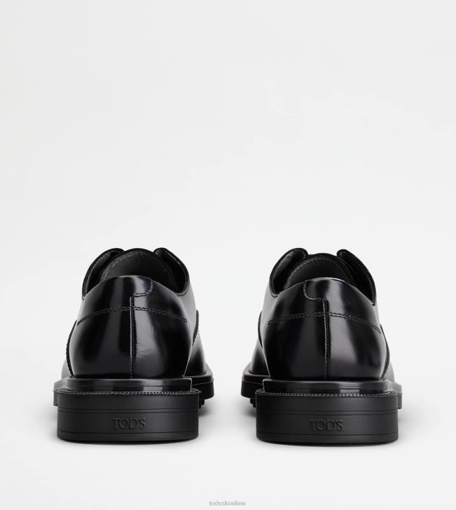 Tod\'s 8NXV818 čierna muži šnurovačky z kože