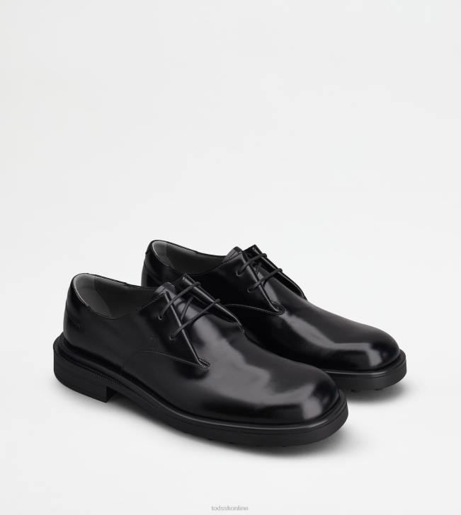 Tod\'s 8NXV818 čierna muži šnurovačky z kože