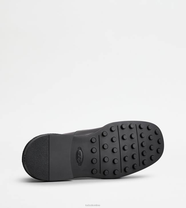 Tod\'s 8NXV818 čierna muži šnurovačky z kože