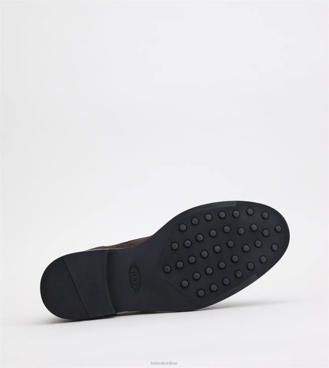 Tod\'s 8NXV819 hnedá muži šnurovačky do semišu