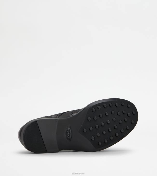 Tod\'s 8NXV821 čierna muži šnurovačky z kože