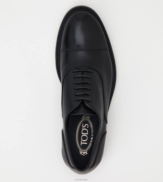 Tod\'s 8NXV822 čierna muži šnurovačky z kože