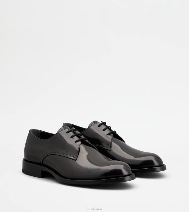 Tod\'s 8NXV823 čierna muži šnurovačky z kože