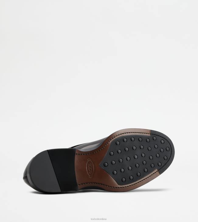 Tod\'s 8NXV823 čierna muži šnurovačky z kože