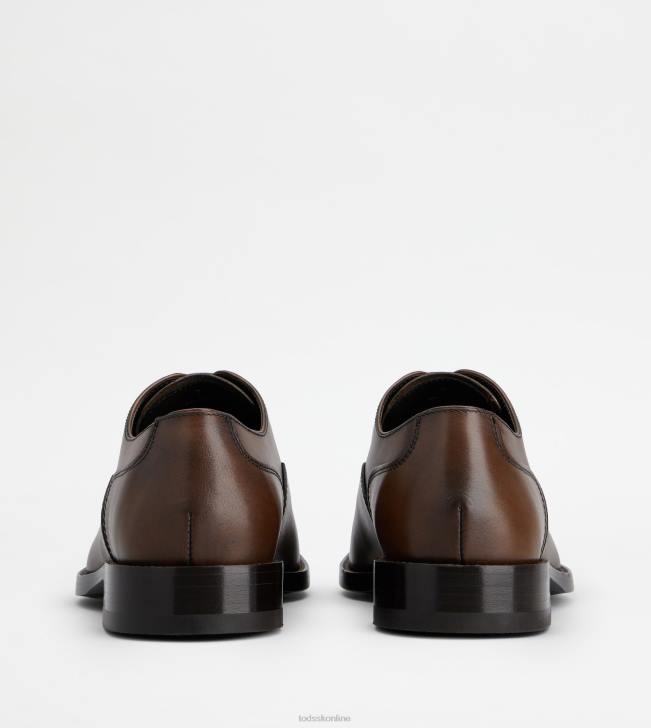 Tod\'s 8NXV825 hnedá muži šnurovačky z kože