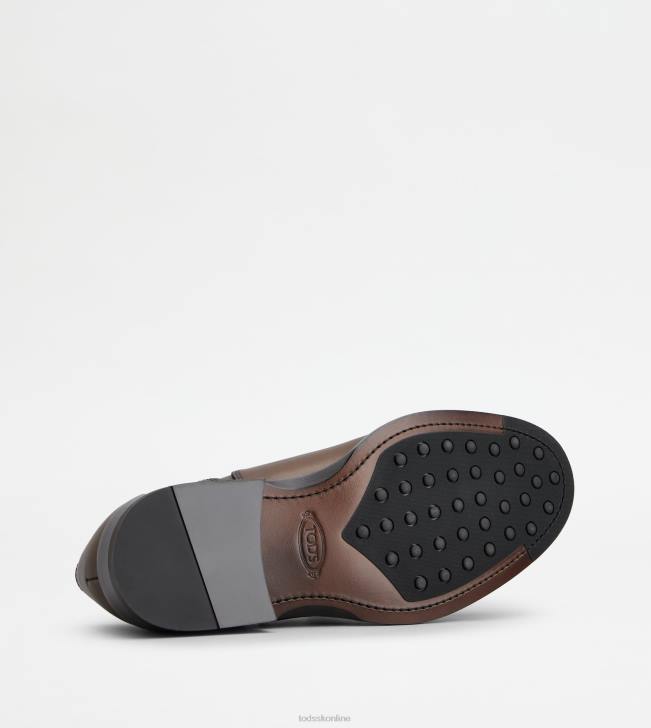Tod\'s 8NXV825 hnedá muži šnurovačky z kože