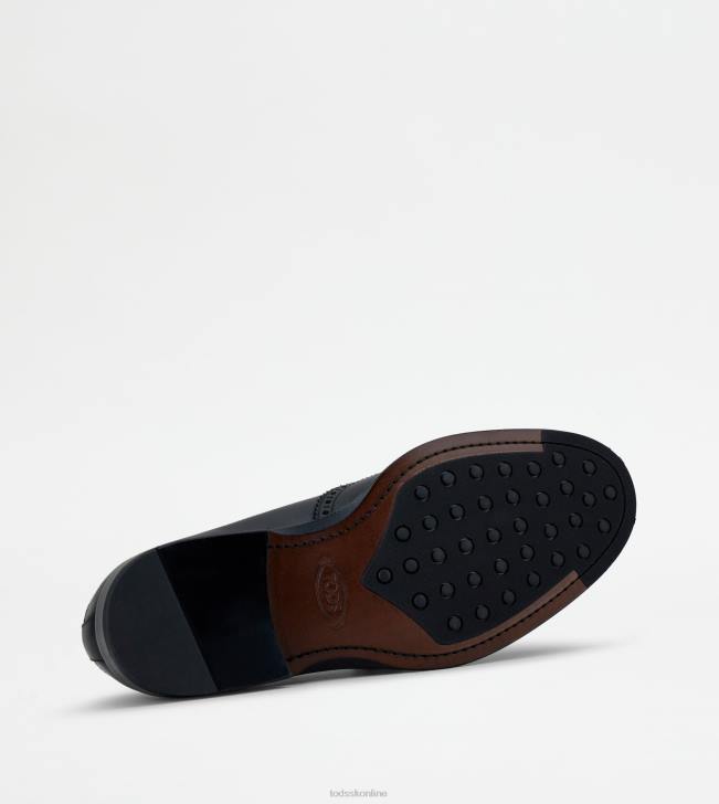 Tod\'s 8NXV826 čierna muži šnurovačky z kože