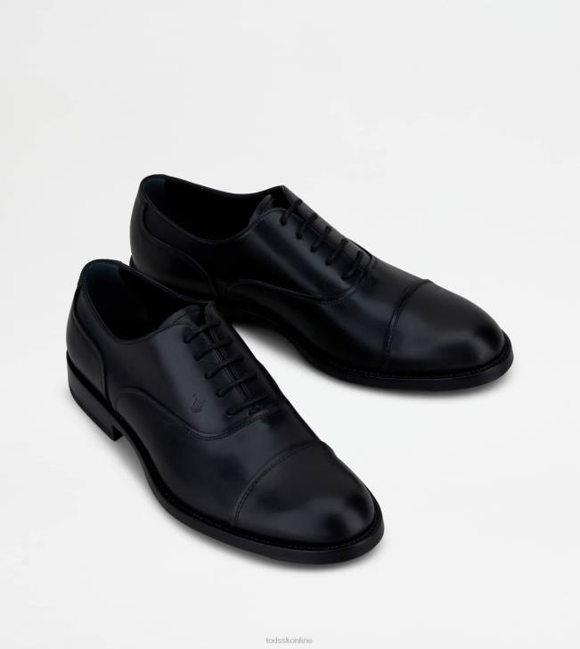 Tod\'s 8NXV827 čierna muži šnurovačky z kože