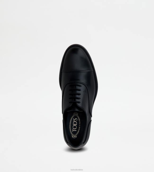 Tod\'s 8NXV827 čierna muži šnurovačky z kože