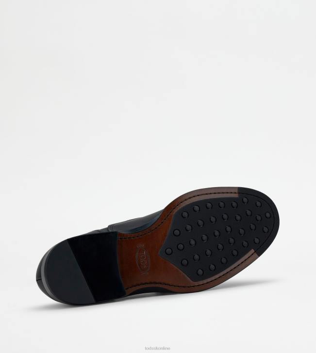Tod\'s 8NXV827 čierna muži šnurovačky z kože