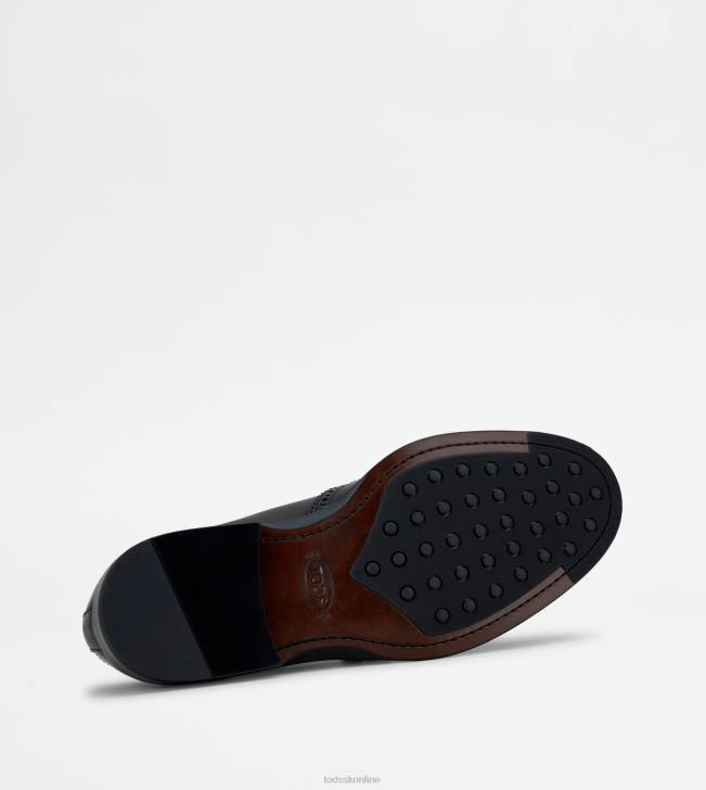 Tod\'s 8NXV828 čierna muži šnurovačky z kože