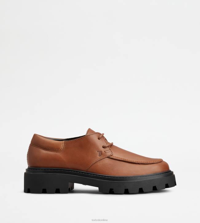 Tod\'s 8NXV829 hnedá muži šnurovačky v koži