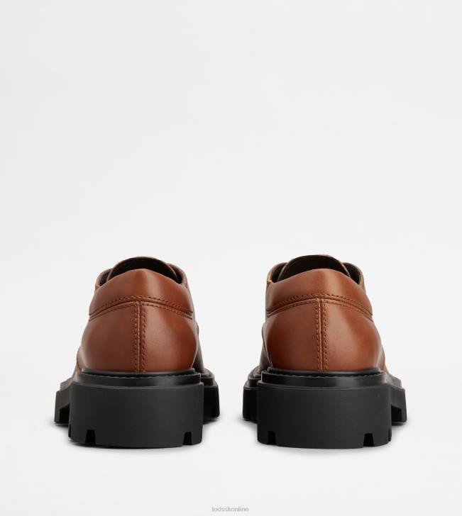 Tod\'s 8NXV829 hnedá muži šnurovačky v koži