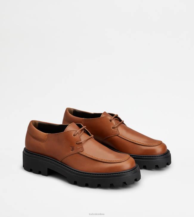 Tod\'s 8NXV829 hnedá muži šnurovačky v koži