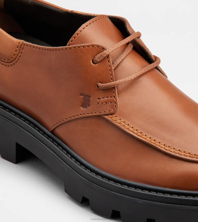 Tod\'s 8NXV829 hnedá muži šnurovačky v koži