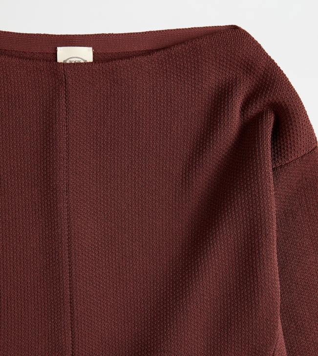 Tod\'s 8NXV568 hnedá ženy pulóver na netopierie rukávy