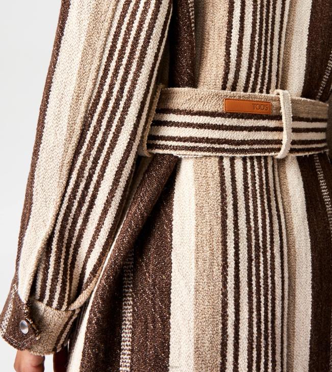 Tod\'s 8NXV590 hnedá/béžová/biela ženy kabína s koženými vložkami