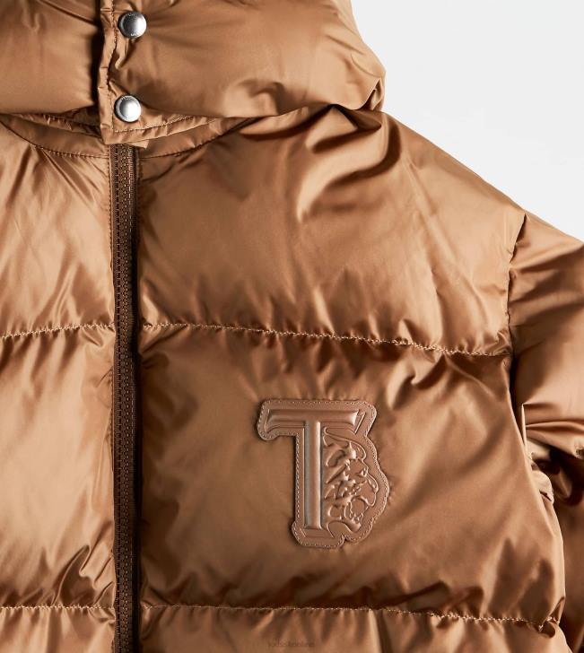 Tod\'s 8NXV621 hnedá ženy s kapucňou cez páperovú bundu