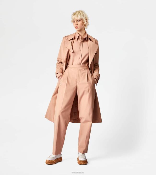 Tod\'s 8NXV549 béžová ženy tričko zo strečovej bavlny