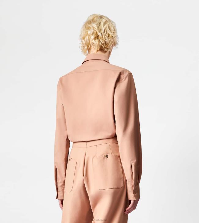 Tod\'s 8NXV549 béžová ženy tričko zo strečovej bavlny