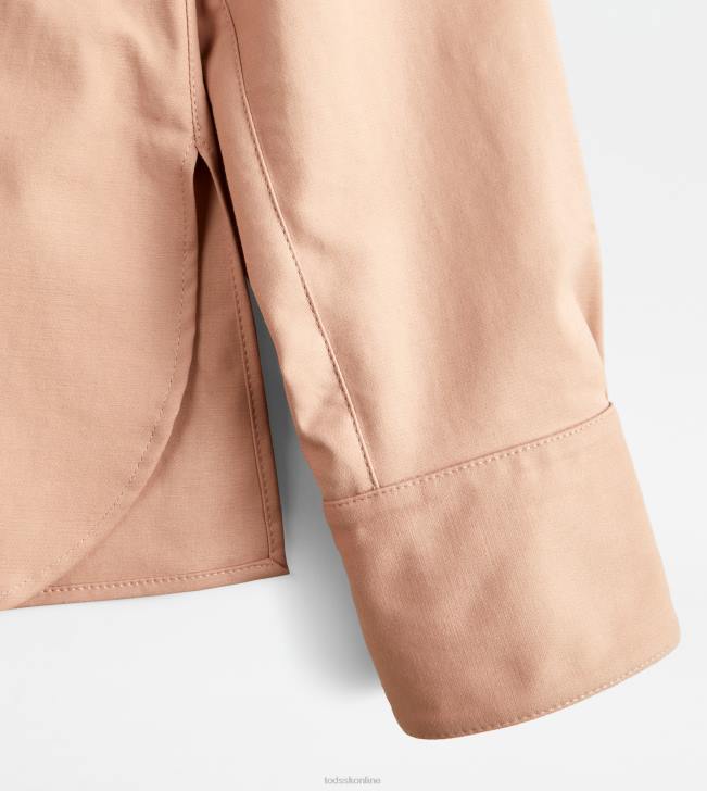 Tod\'s 8NXV549 béžová ženy tričko zo strečovej bavlny