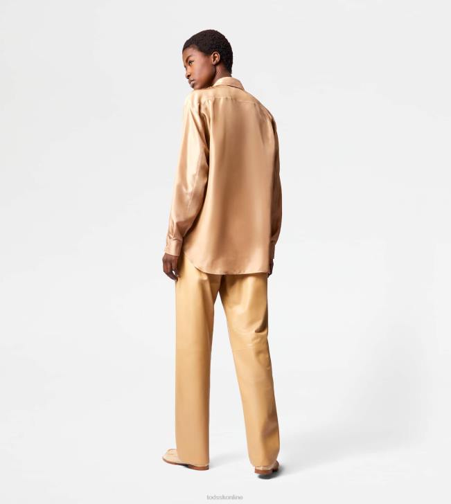 Tod\'s 8NXV552 béžová ženy košeľa z hodvábu