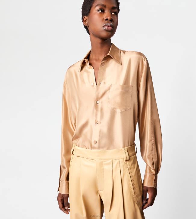 Tod\'s 8NXV552 béžová ženy košeľa z hodvábu
