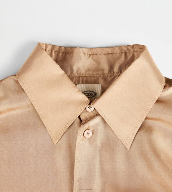 Tod\'s 8NXV552 béžová ženy košeľa z hodvábu