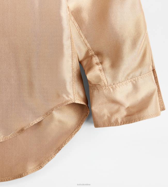 Tod\'s 8NXV552 béžová ženy košeľa z hodvábu