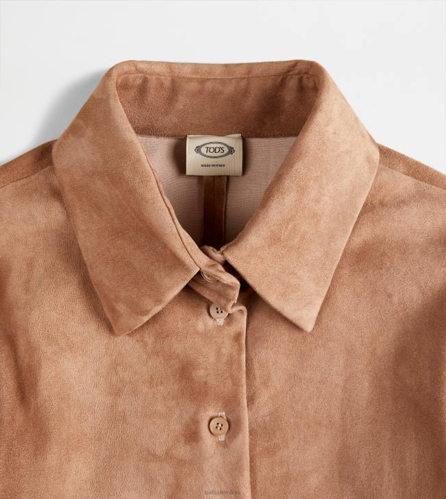 Tod\'s 8NXV572 Ružová ženy semišová košeľa