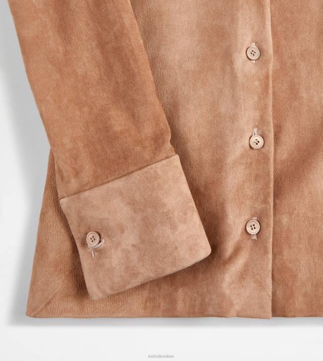 Tod\'s 8NXV572 Ružová ženy semišová košeľa