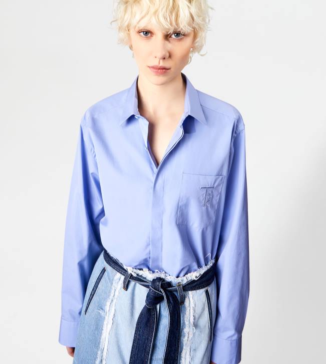 Tod\'s 8NXV592 svetlo modrá ženy bavlnená košeľa
