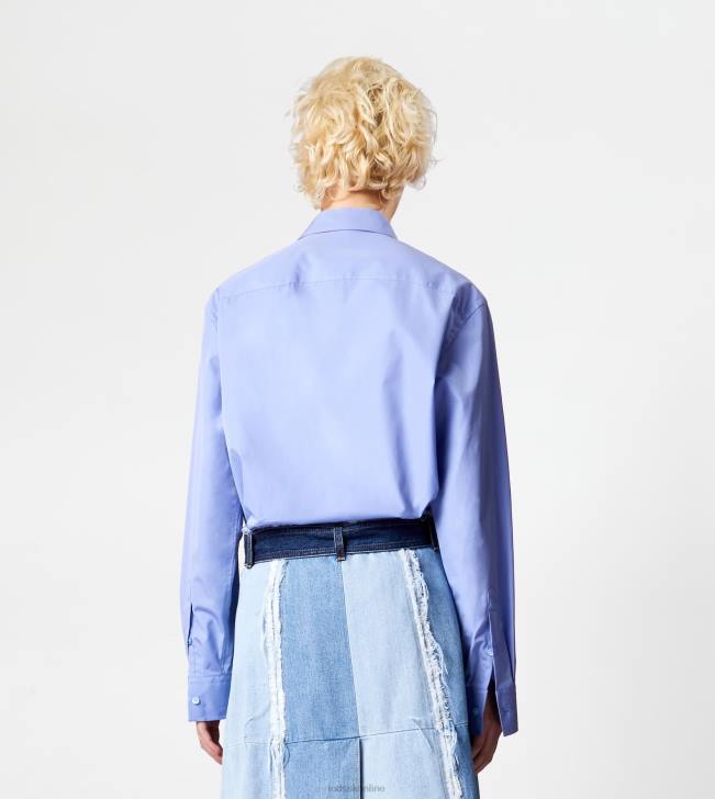 Tod\'s 8NXV592 svetlo modrá ženy bavlnená košeľa