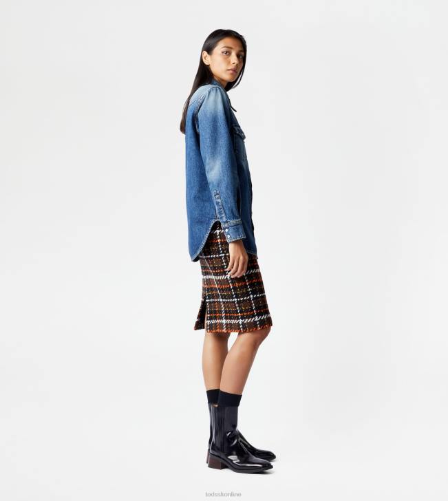 Tod\'s 8NXV611 Modrá ženy košeľa z denimu