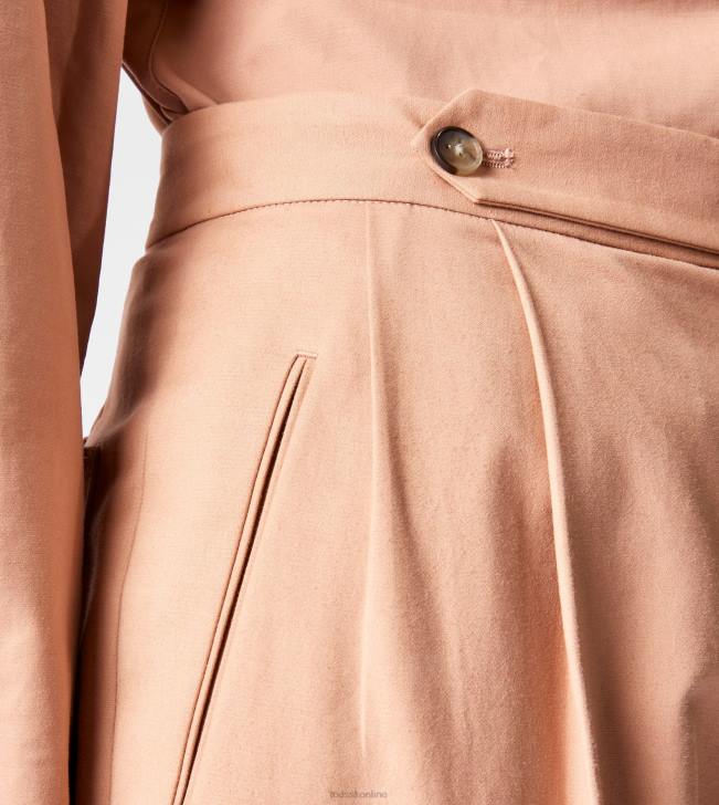 Tod\'s 8NXV550 béžová ženy nohavice zo strečovej bavlny