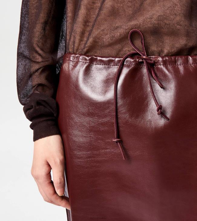 Tod\'s 8NXV586 hnedá ženy sukňa v koži