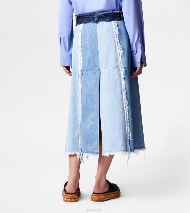 Tod\'s 8NXV591 modrá/svetlo modrá ženy sukňa z denimu