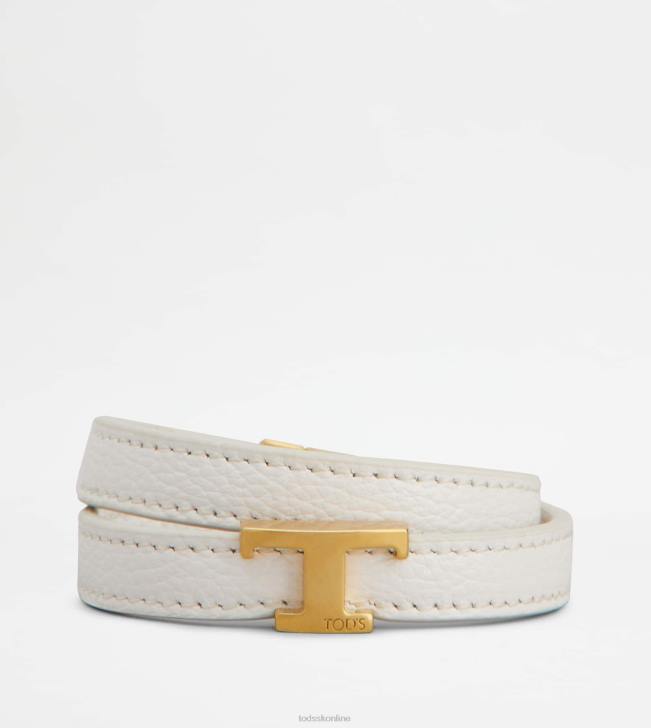 Tod's 8NXV519 biely ženy náramok z kože