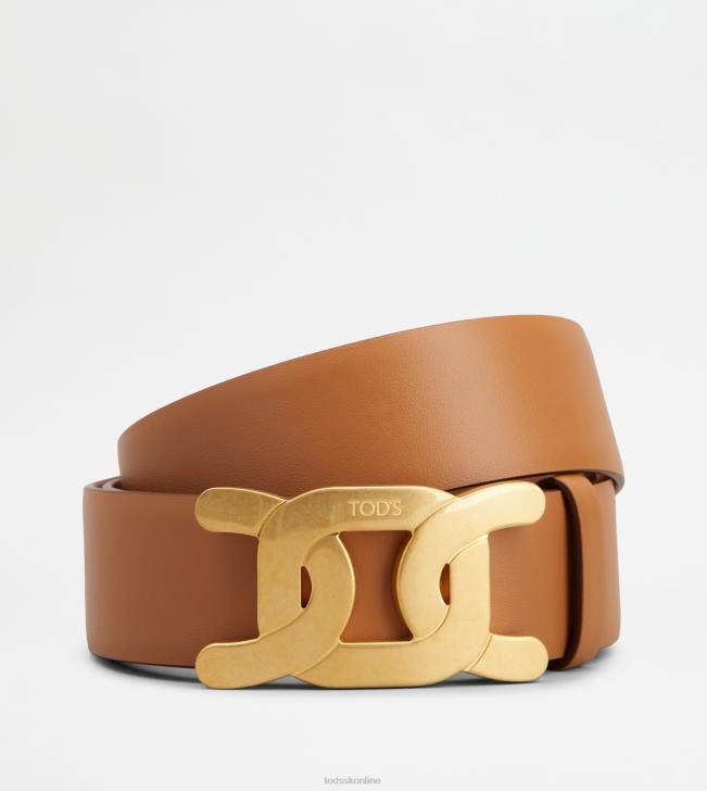 Tod's 8NXV244 hnedá ženy kožený opasok kate