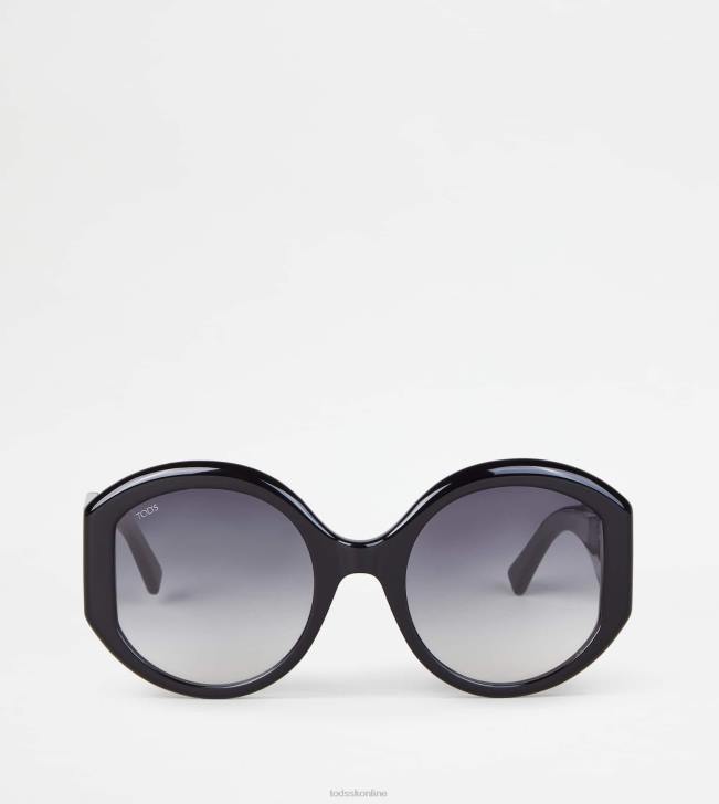 Tod's 8NXV531 čierna ženy okrúhle slnečné okuliare