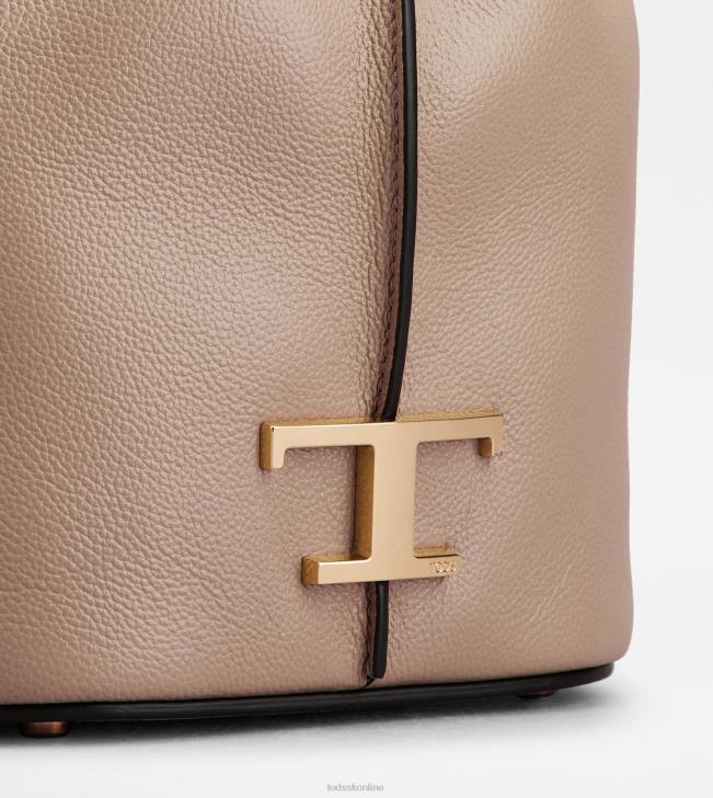 Tod\'s 8NXV433 Ružová ženy t nadčasová kabelka z mikro kože