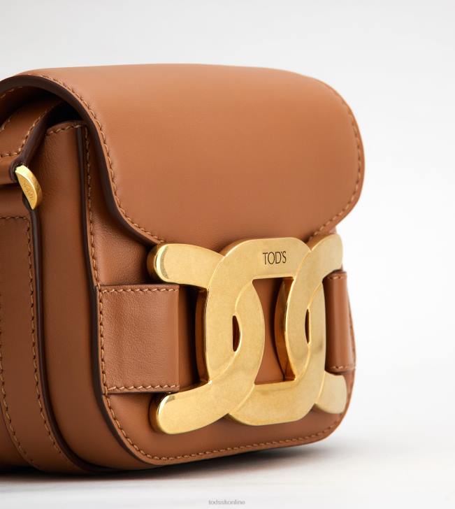 Tod\'s 8NXV440 hnedá ženy kožená mini crossbody kabelka