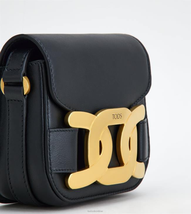 Tod\'s 8NXV441 čierna ženy kožená mini crossbody kabelka