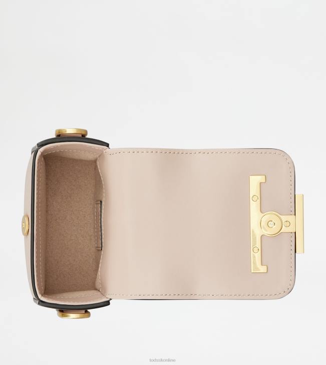 Tod\'s 8NXV450 Ružová ženy t nadčasová crossbody kabelka z mikro kože