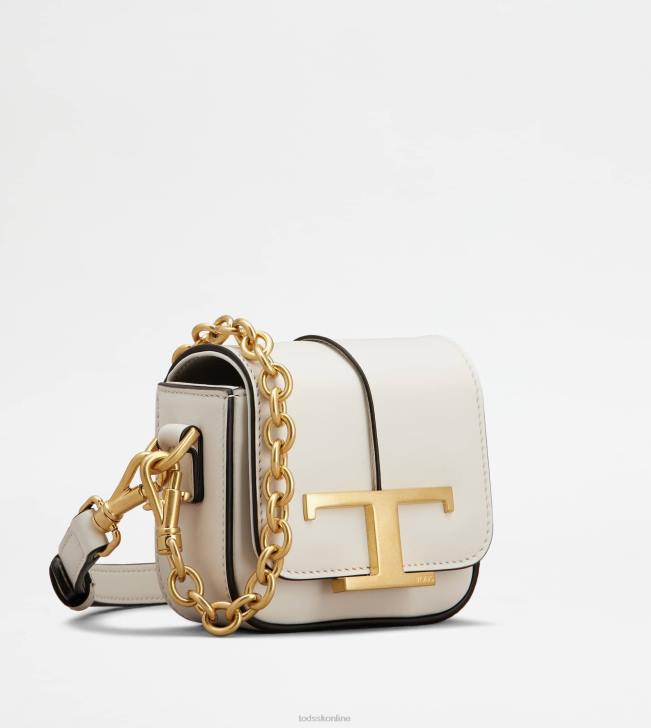 Tod\'s 8NXV451 biely ženy t nadčasová crossbody kabelka z mikro kože